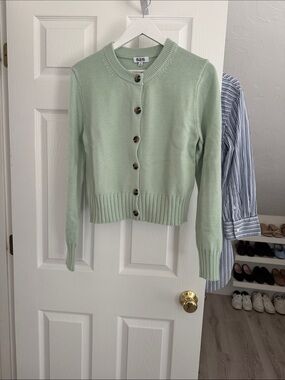535 America cardigan sweater in soft mint green size M
